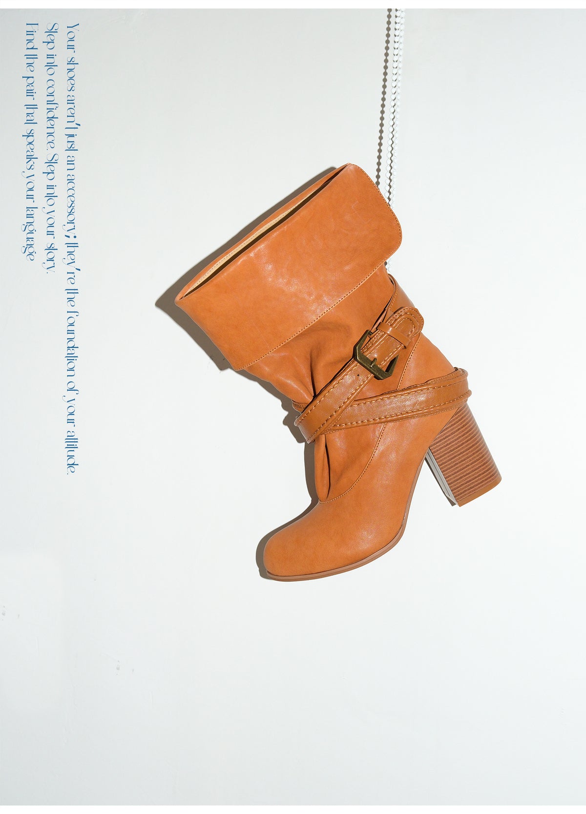 Metal Buckle Round-Toe Comfortable Short Boots