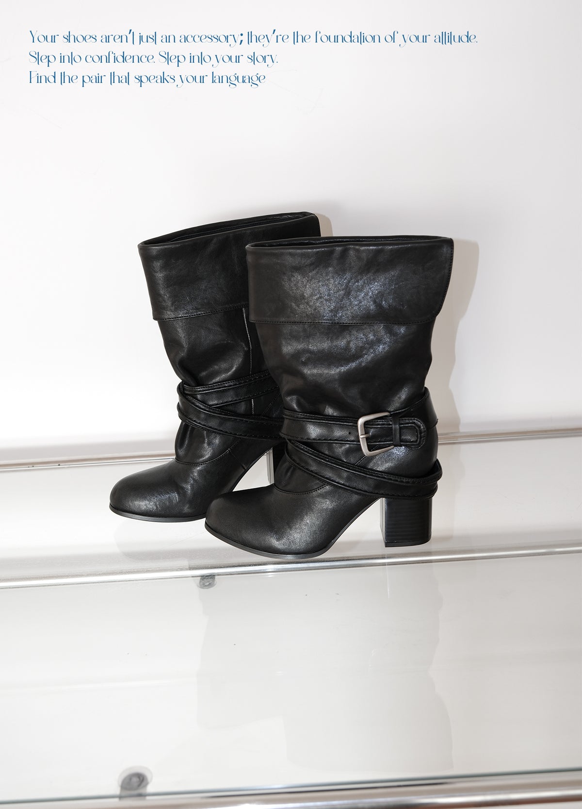 Metal Buckle Round-Toe Comfortable Short Boots