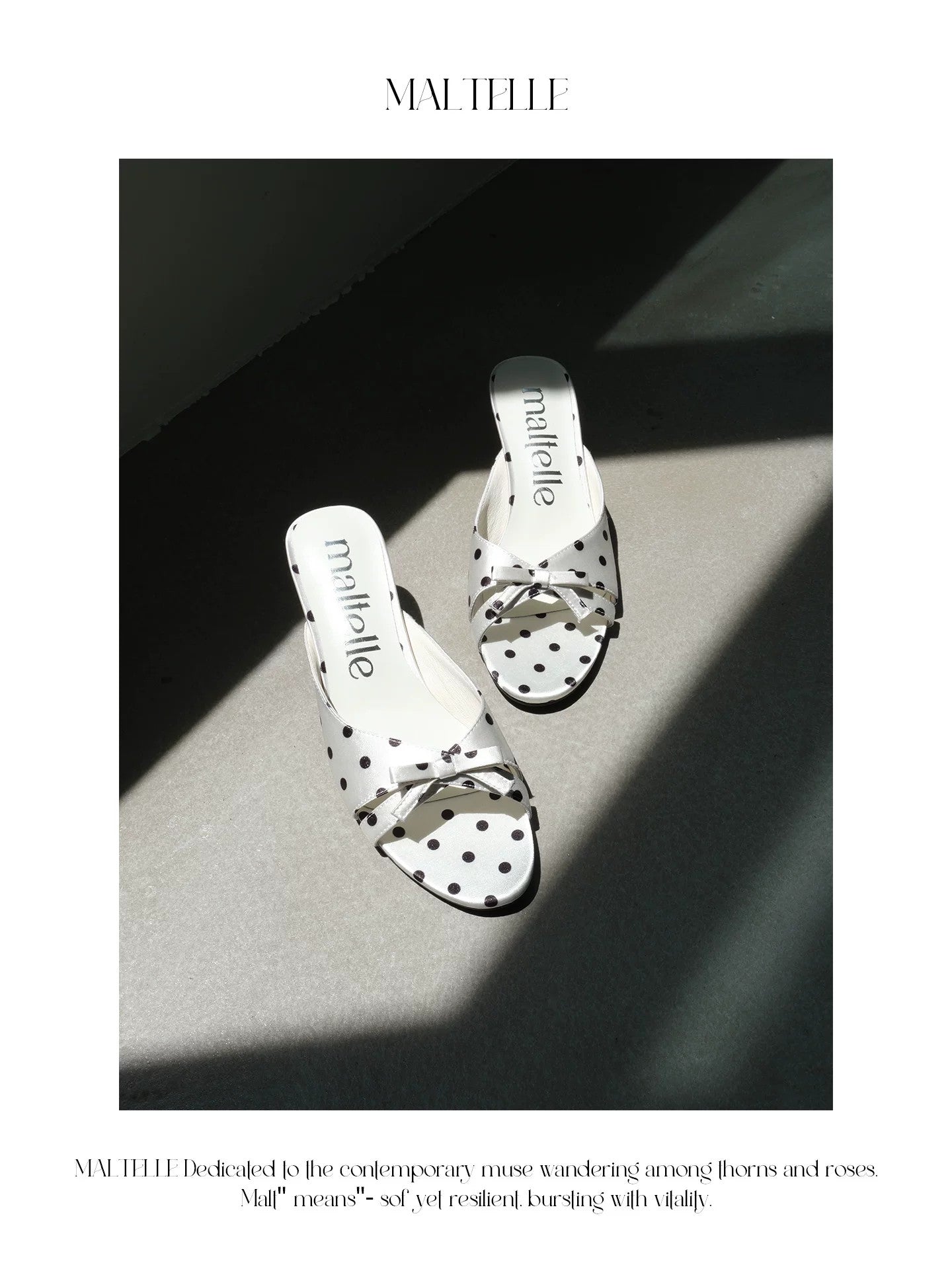 Chic Polka Dot Bow Heeled Sandals