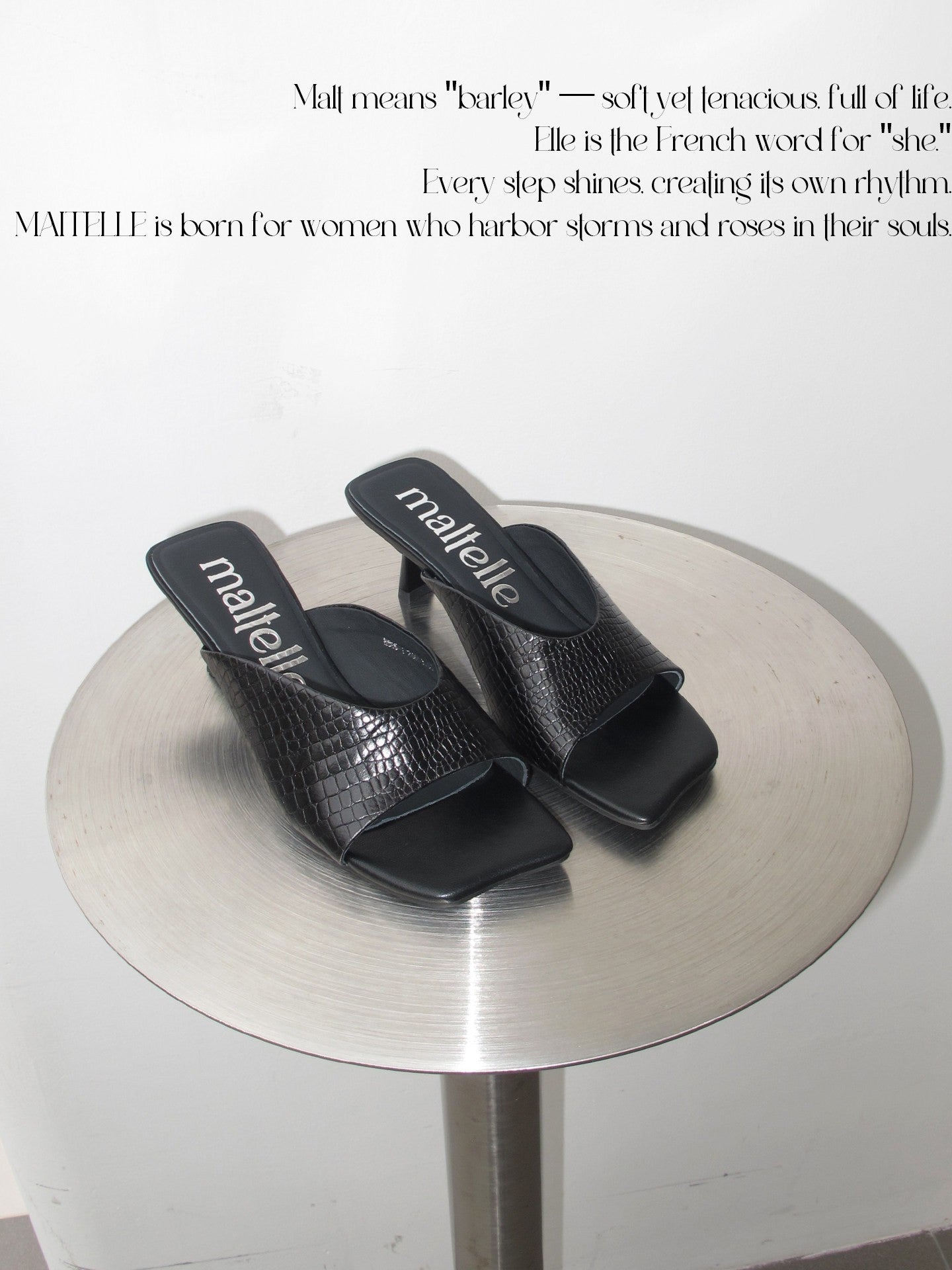 Lizard Embossed Leather Stiletto Sandals