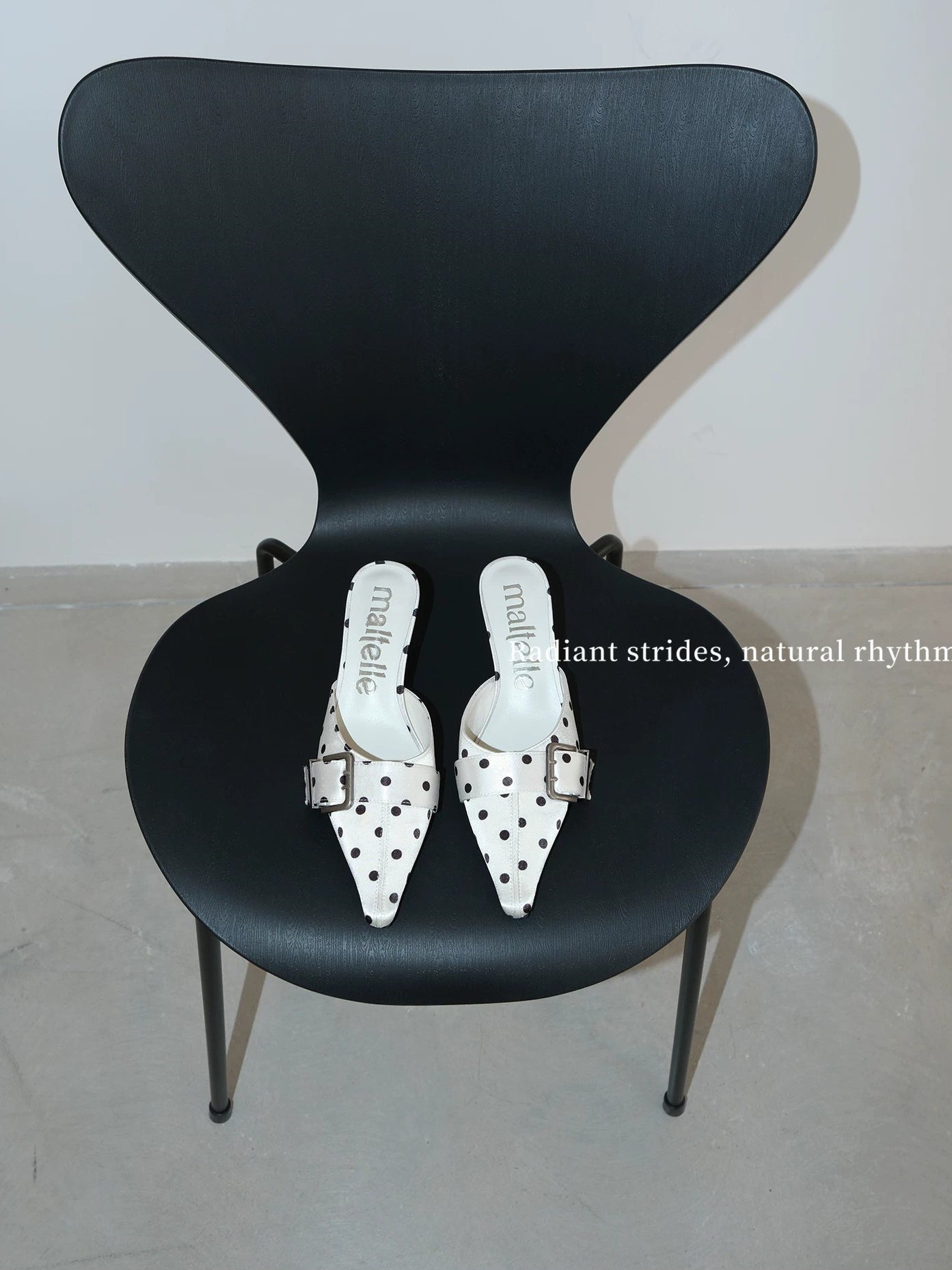 Polka Dot Pointed High Heels