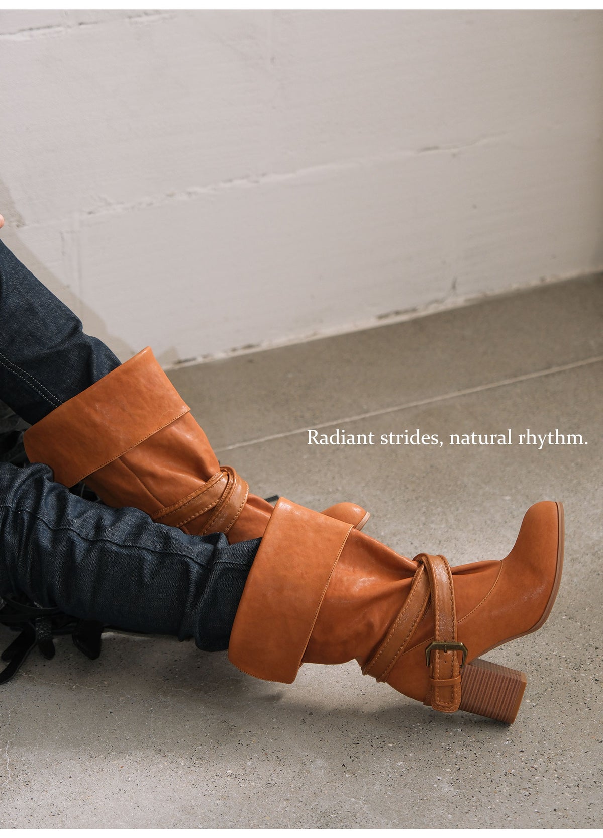 Metal Buckle Round-Toe Comfortable Short Boots