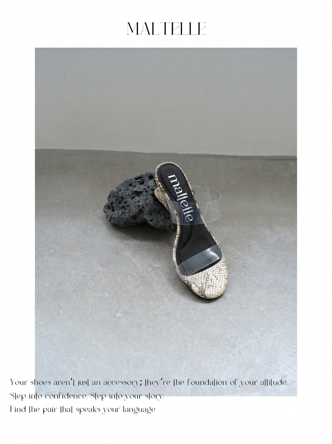 Vintage Snake Print Wedge Mules