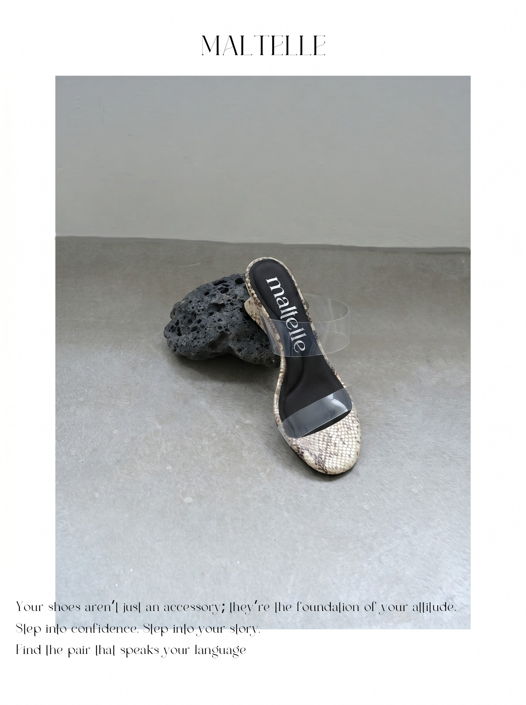 Vintage Snake Print Wedge Mules