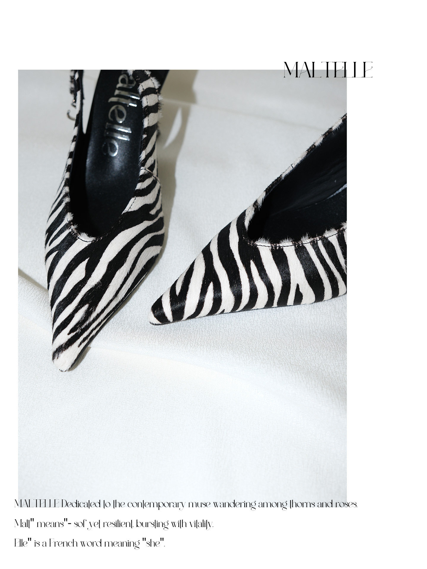 Zebra Print Calf Hair Pointed Toe Stiletto Pumps