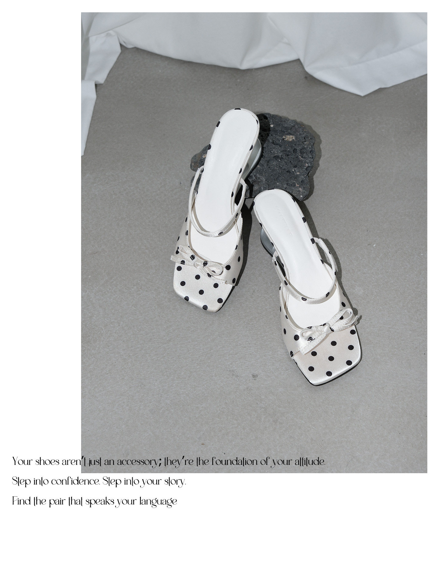 Chic Heart Polka Dot Bow Heeled Sandals