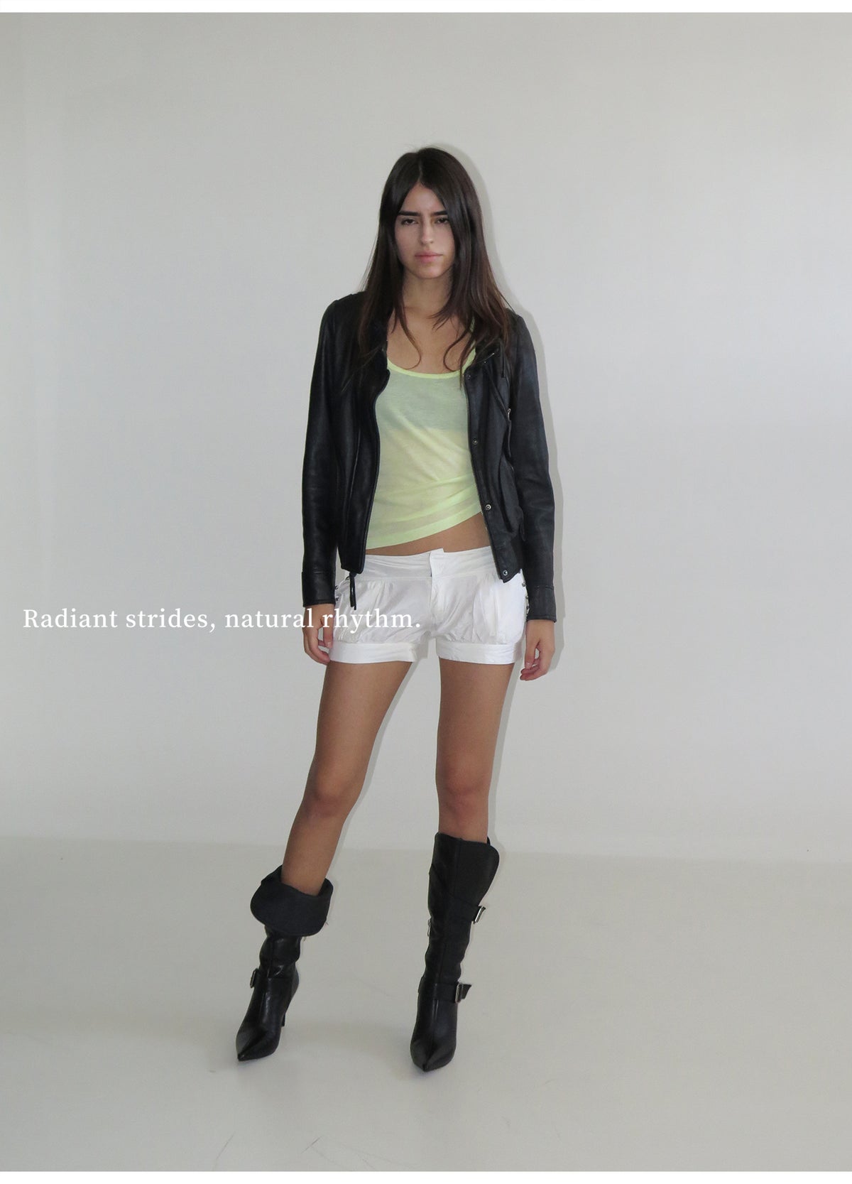 Handmade Black Leather Slouchy Knee-High Boots