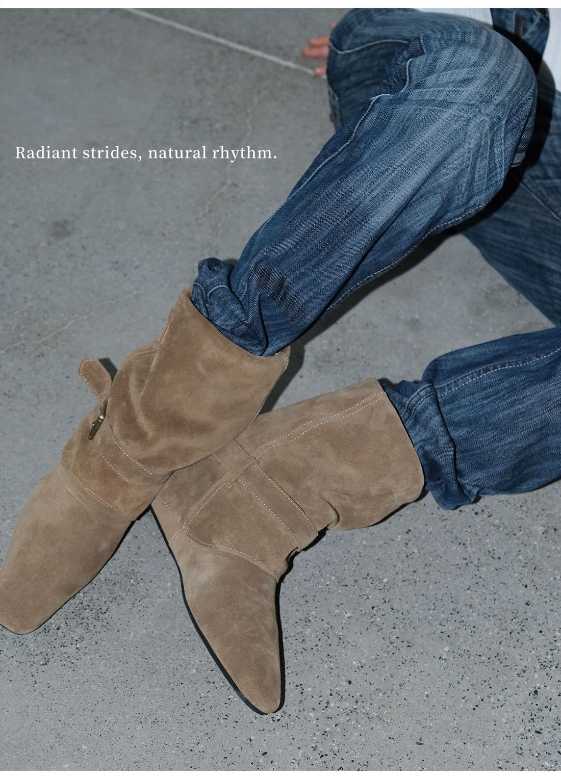 Slouch Suede Mid Calf Boots