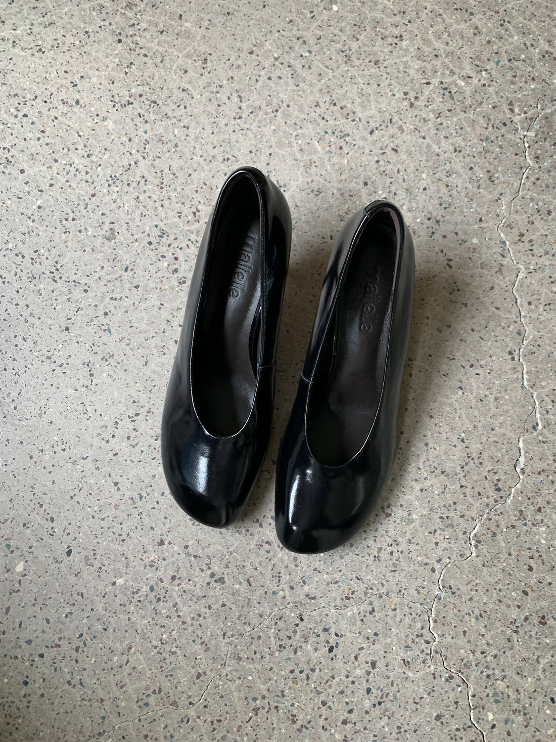 Vintage Sheepskin Round Toe Pumps