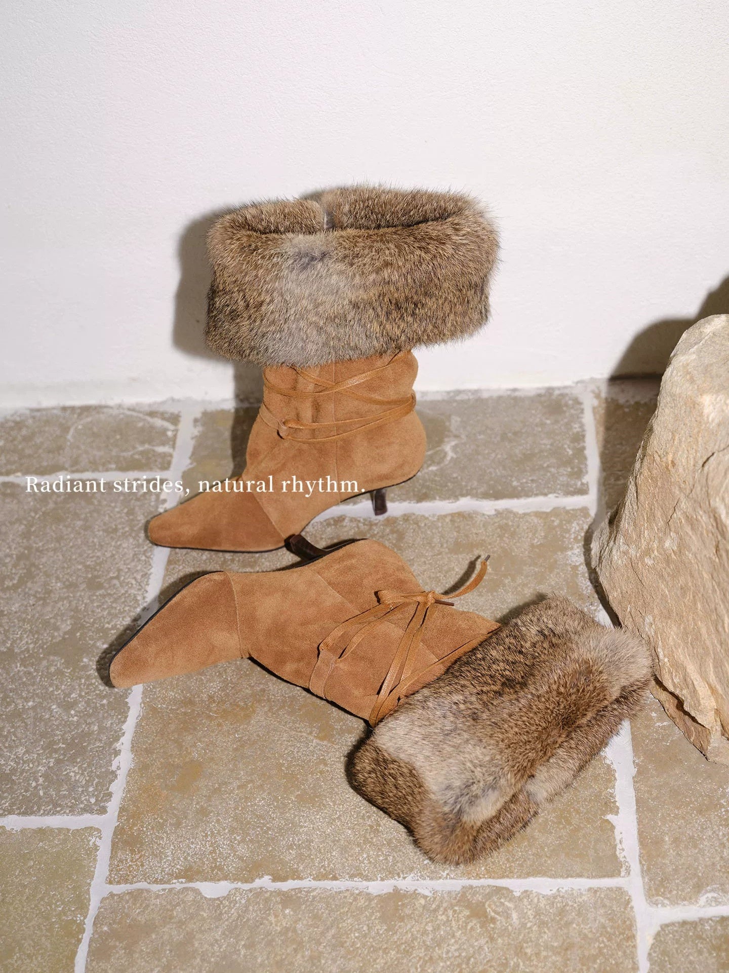 Brown Slouchy Suede Stiletto Boots