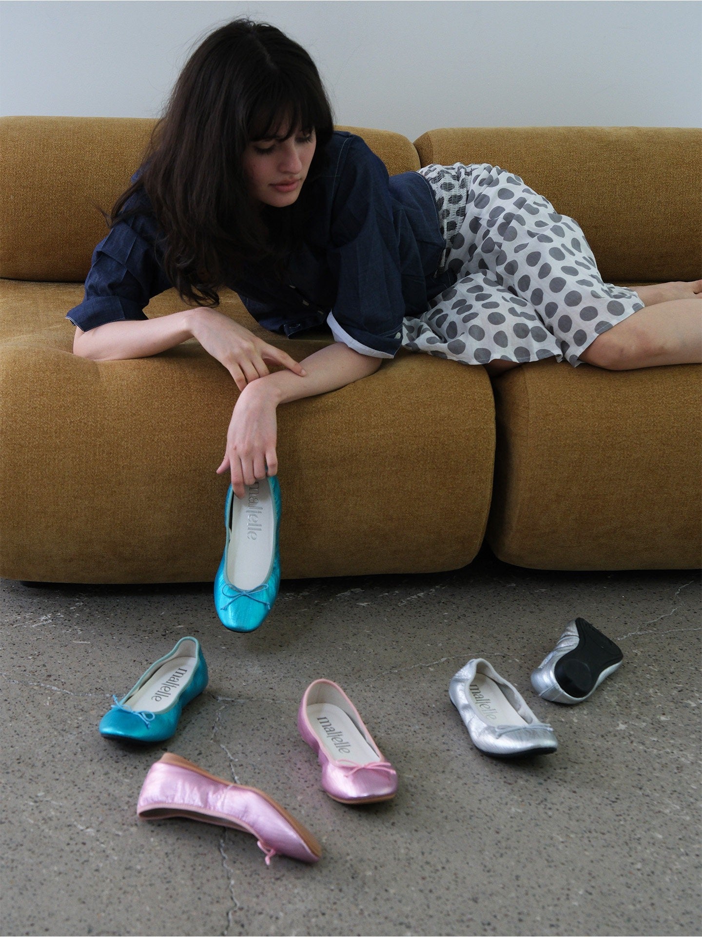 Bow Detail Ballet Mary Jane Flats