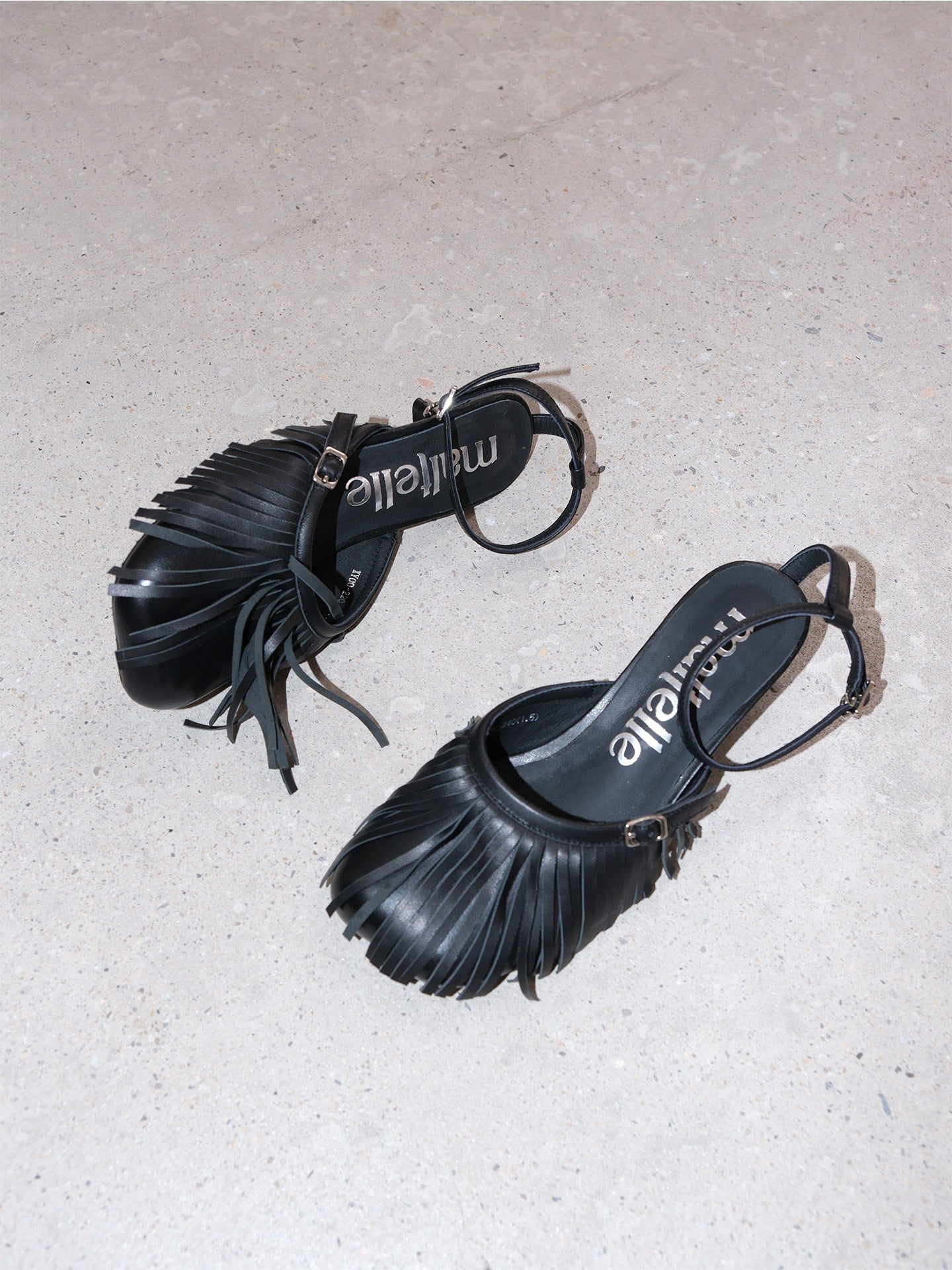 Black Tassel Stiletto High Heels