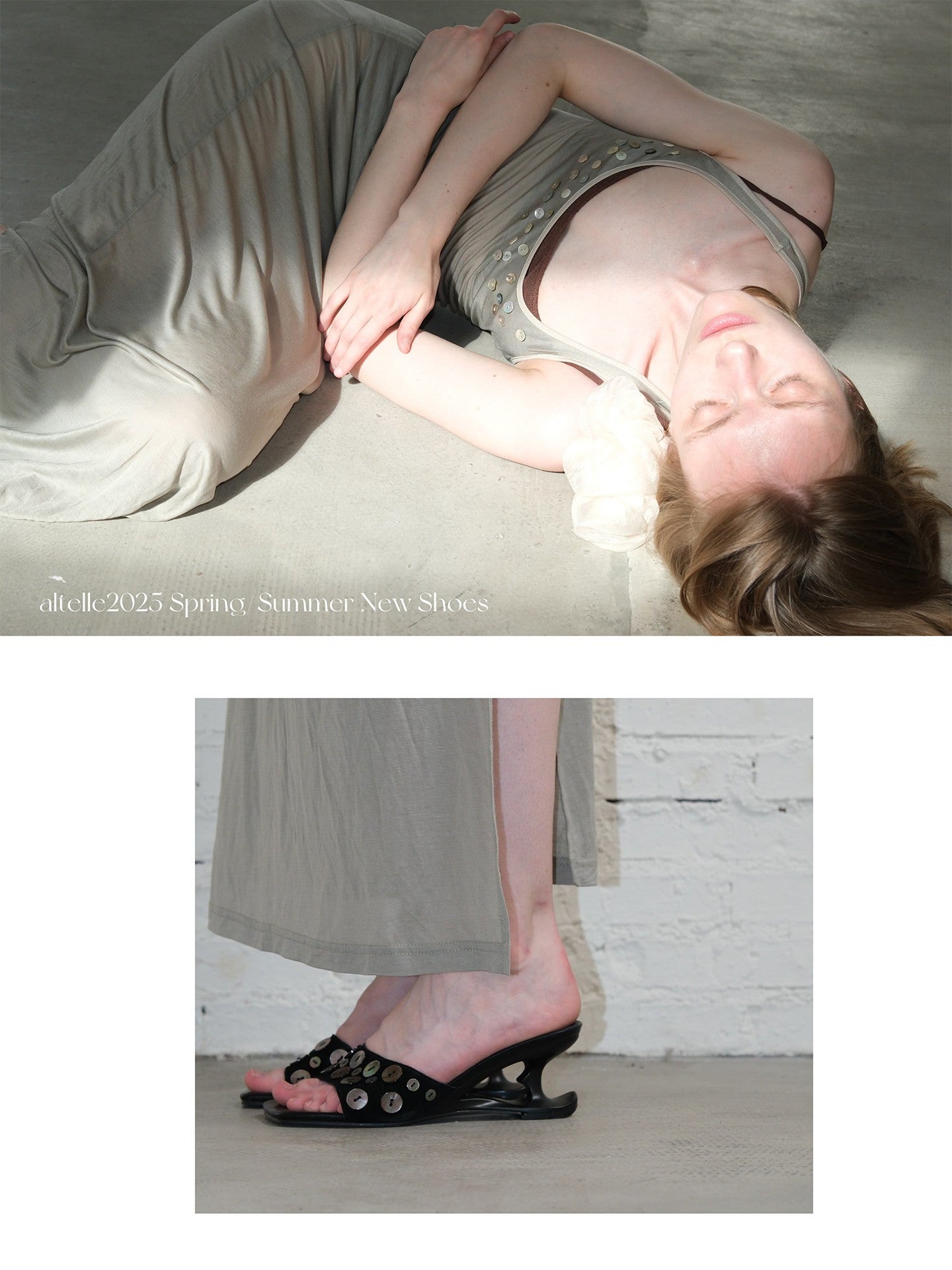 Black Heart Sheepskin High Heels