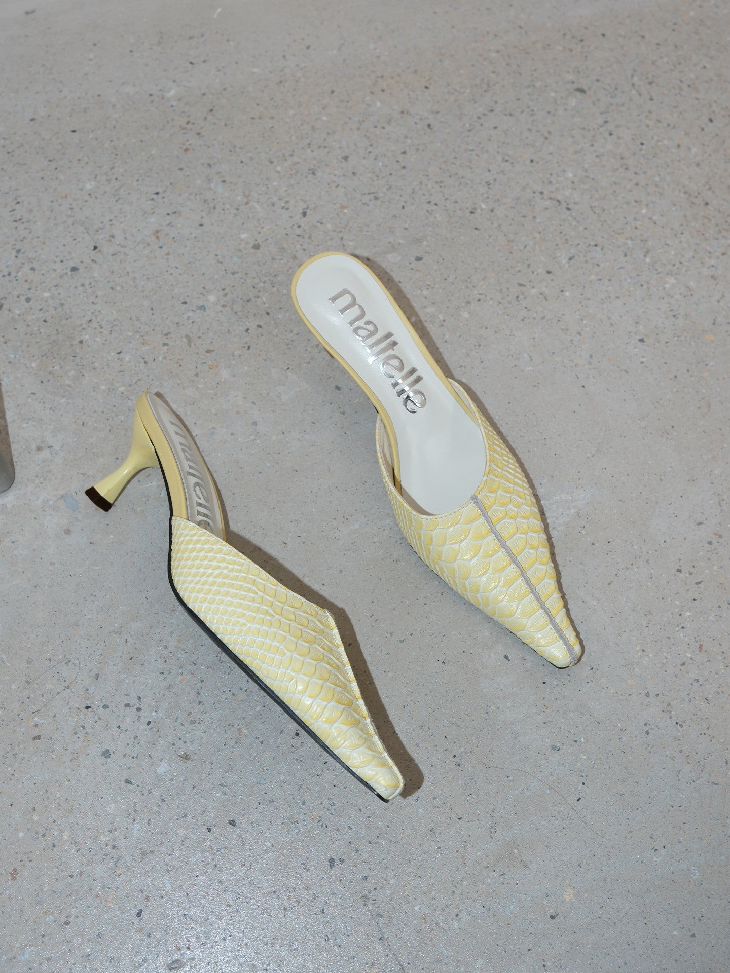 Yellow Pointed Toe Stiletto Pumps