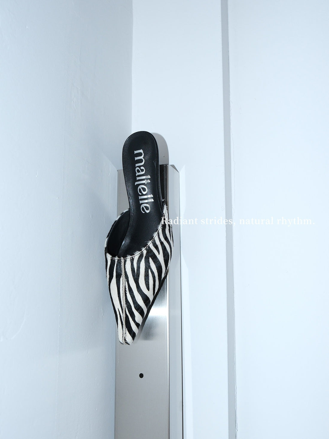 Zebra-Print Pointed-Toe High Heels