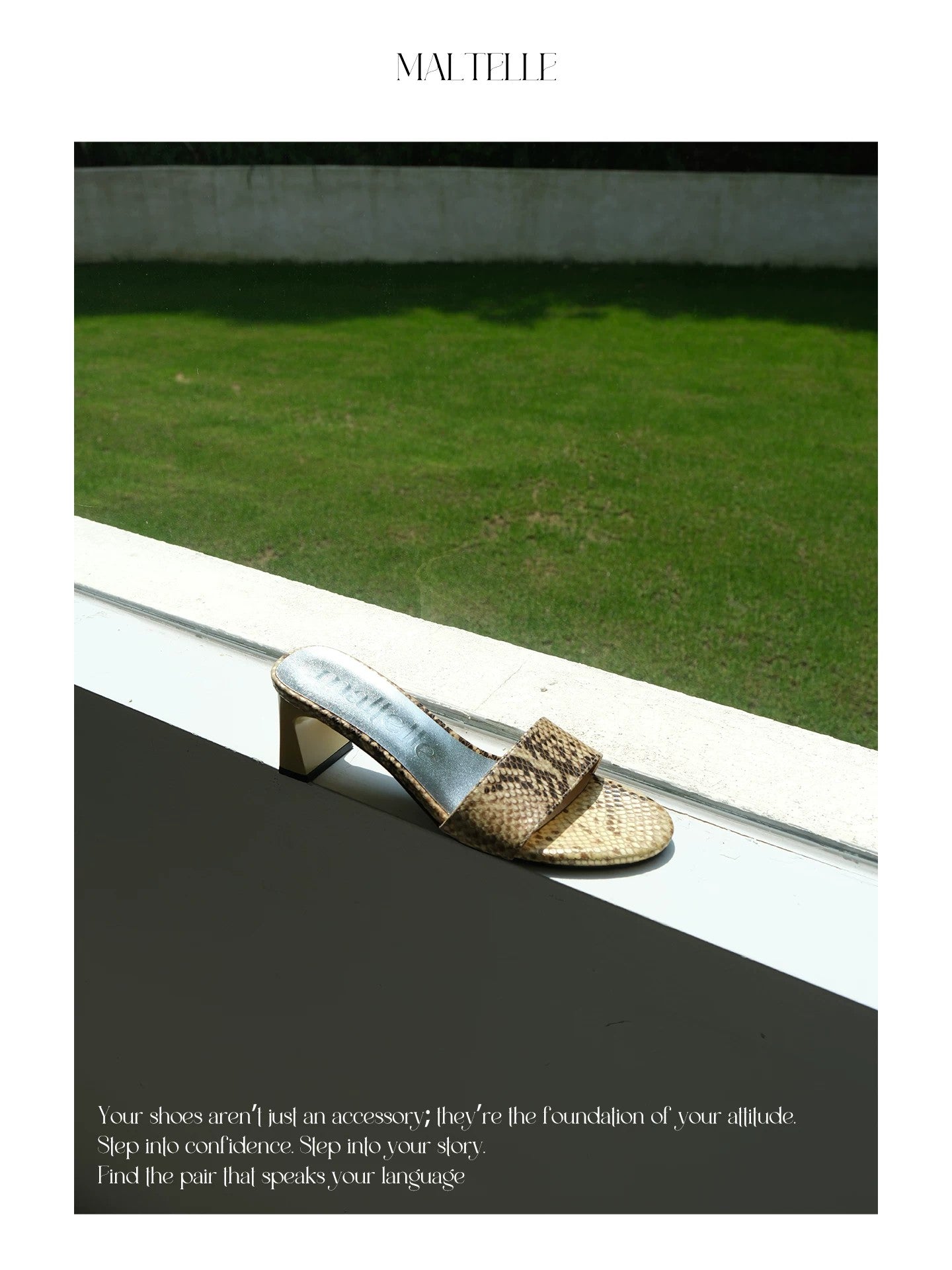 Vintage Snake Print Leather Heeled Mules