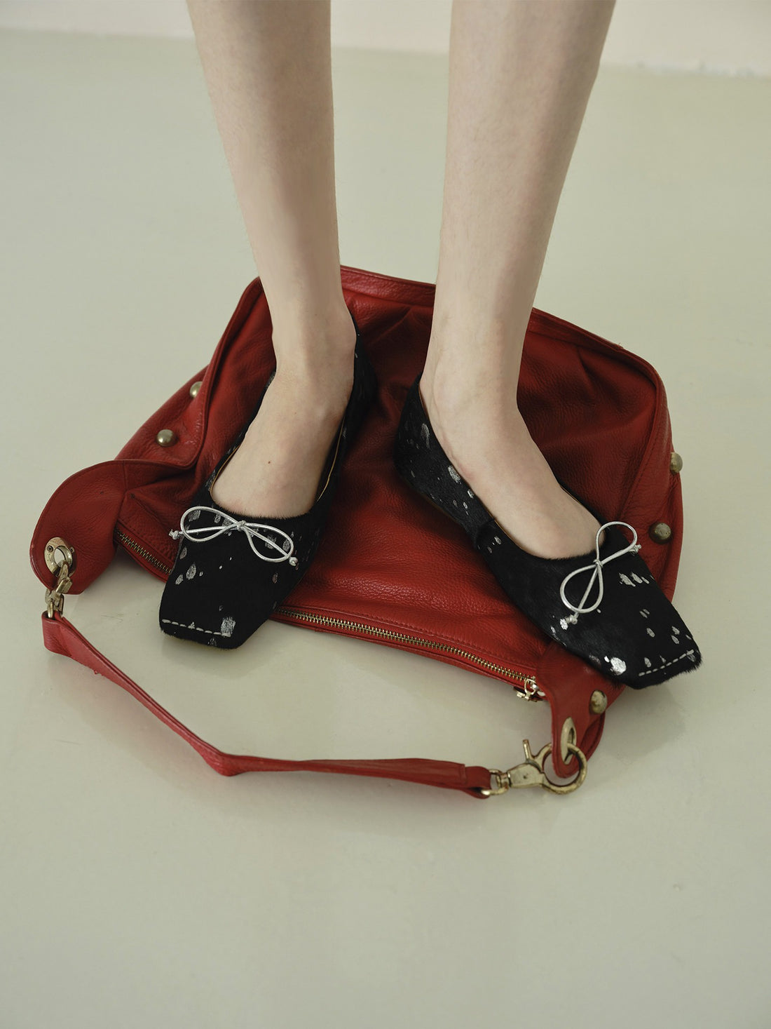 Square-Toe Vintage Flats